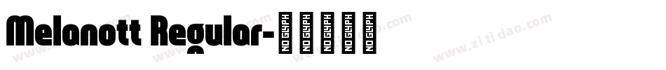 Melanott Regular字体转换